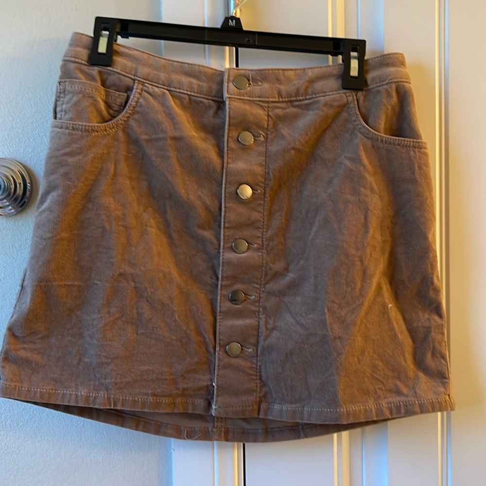 Express brown corduroy skirt